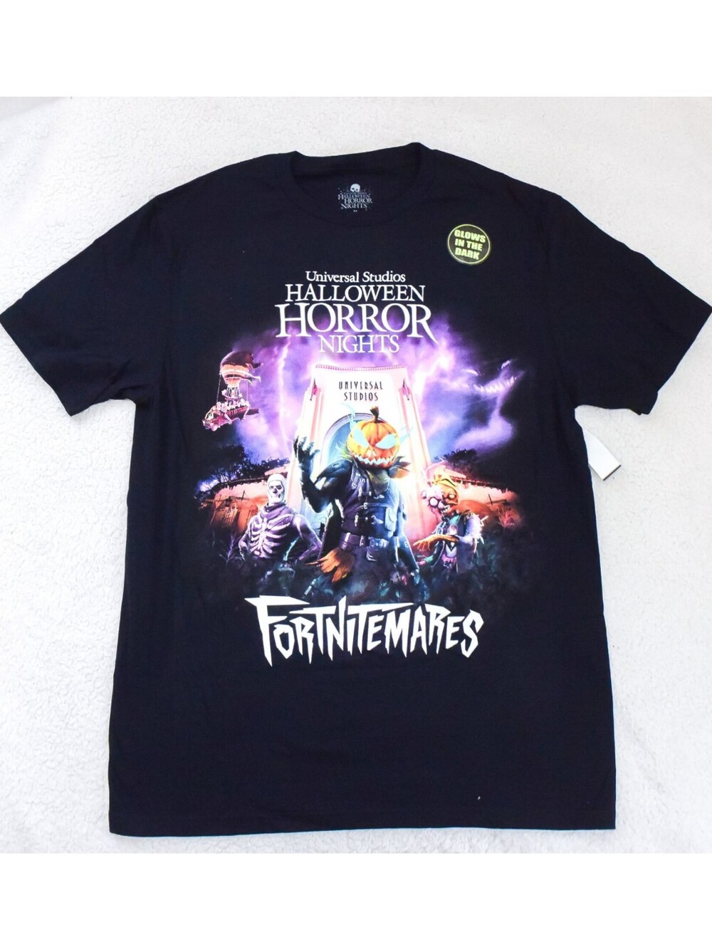 *Halloween Horror Nights* 2026 Glow In The Dark Fortnitemares Shirt- Medium-NEW!